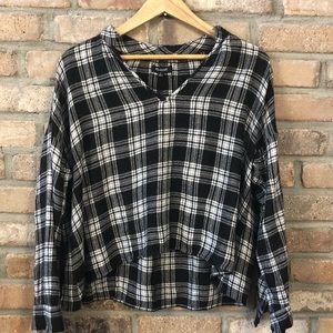 MADEWELL Highroad popover plaid shirt